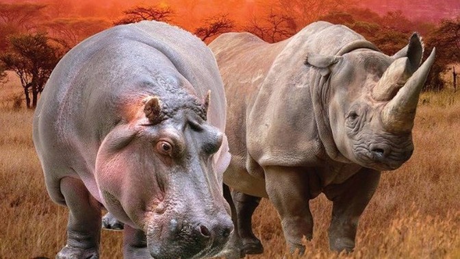 Did you know a hippo just a fat rhino?