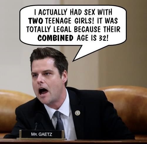 Your thoughts on Matt Gaetz becoming Trumps Attourney General?