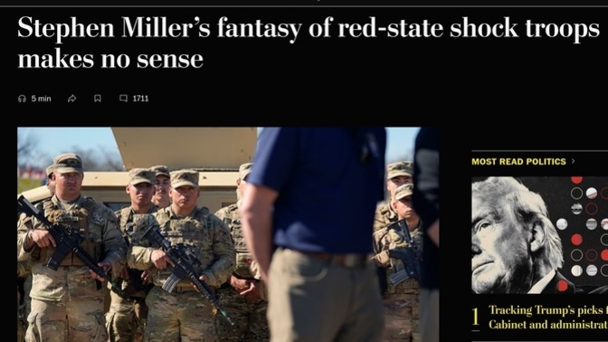 So... even elected, Trumps gonna start a Confederate Army?