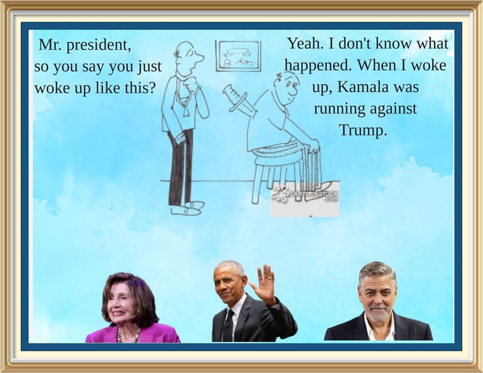 What do you think of Joes sudden epiphany to step aside?
