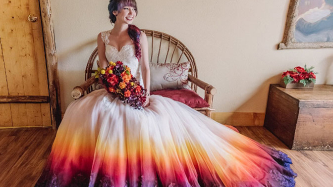Girls, would you ever wear a unique wedding dress?