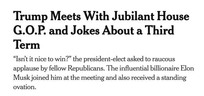 And it begins, did Trump just hint at third term?