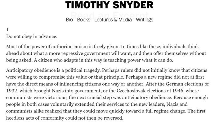 "Anticipatory obedience" is another way to say it