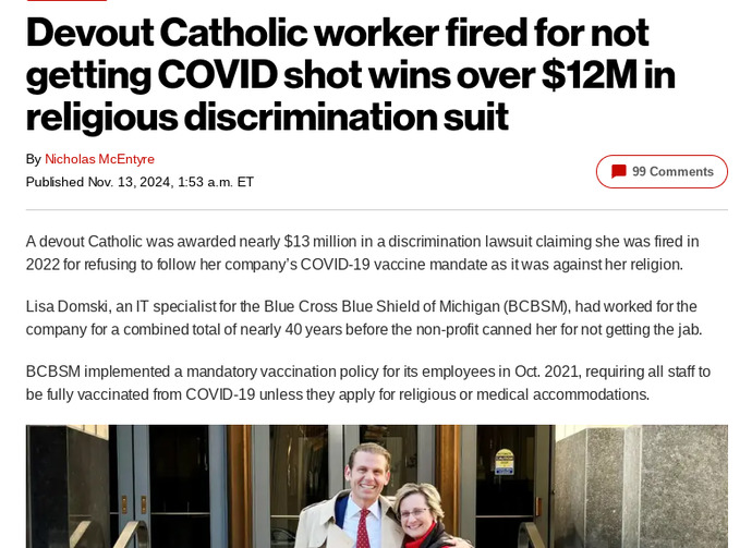 I hope more people sue these parasitic losers that forced the jab. Agree?