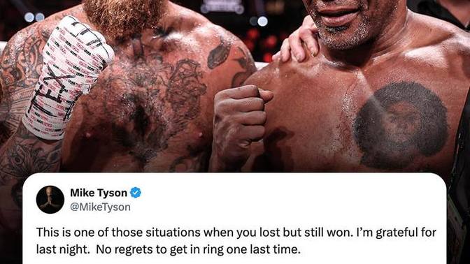 What are your thoughts of Mike’s Tyson breaking silence after last night fight with Jake Paul?