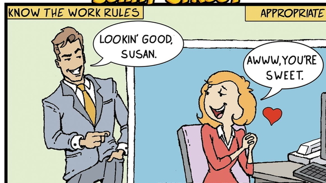 Are these work rules still accurate about what is appropriate and what is inappropriate?