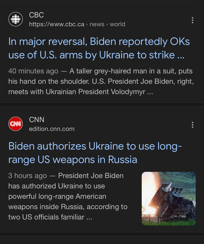 Want to know why democrats lost? Biden wants wwIII. ?