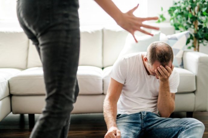 Why are men just supposed to take it when their female partners abuse them? Why does society not defend them like they do women?