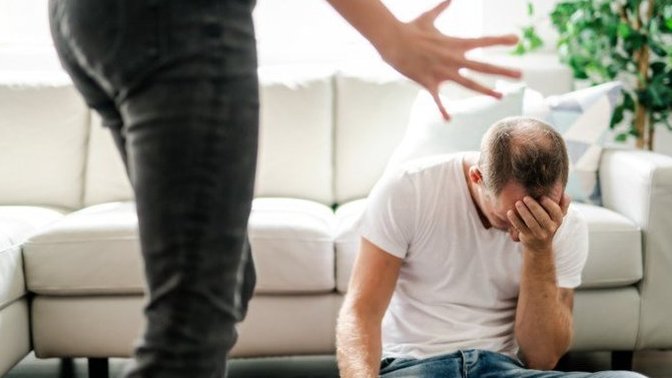 Why are men just supposed to "take it" when their female partners abuse them? Why does society not defend them like they do women?