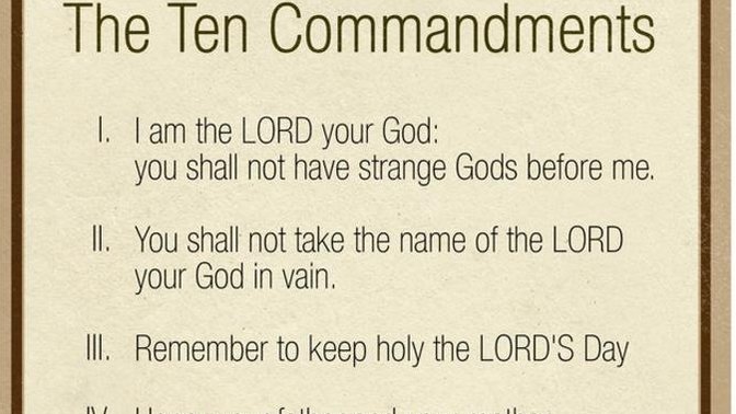 Ten Commandments. Do you live by them & how importantare they to today's soceity?