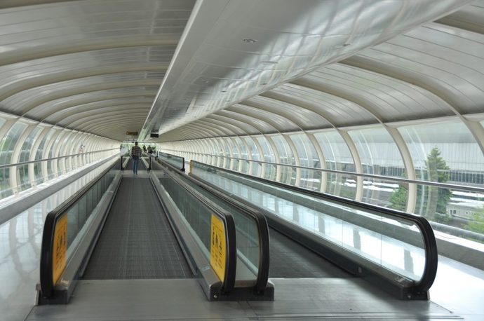 Do you WALK or RIDE the MOVING WALKWAY?