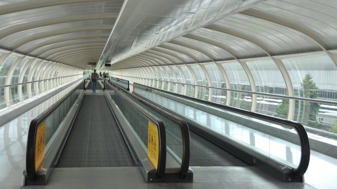 Do you WALK or RIDE the MOVING WALKWAY?