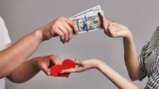 Is it wrong to date someone just for their money?