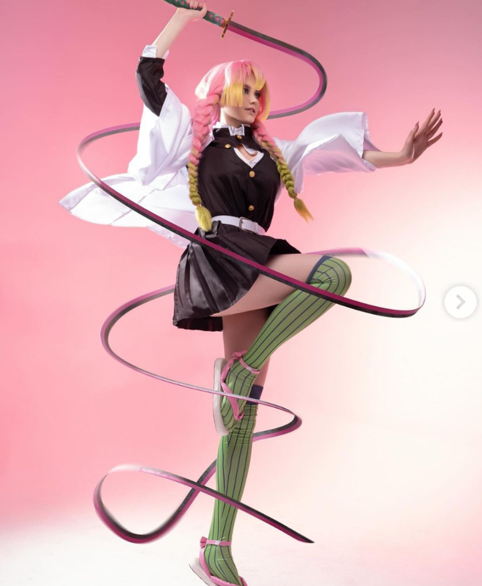 What do you think of this cosplay from the anime Demon slayer?