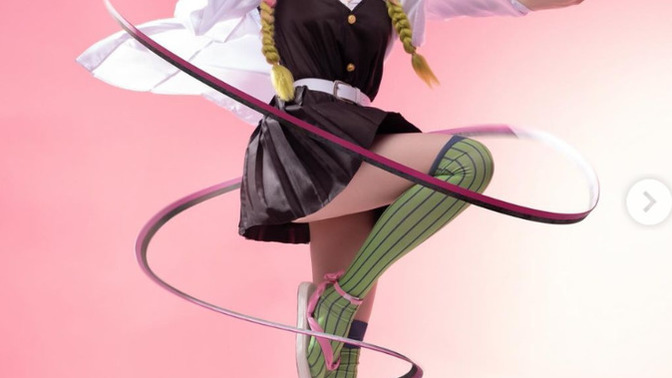 What do you think of this cosplay from the anime Demon slayer?