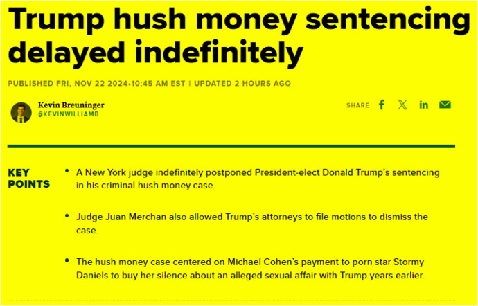 Last of the phony Democrat cases against Trump all but dead. Why do the lying Democrats keep calling President Trump a convicted felon when he is NOT?