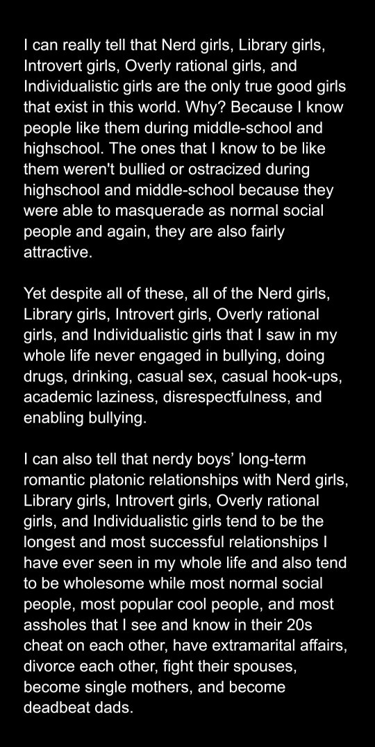 Why do these strange quiet girls extremely hate me but fanatically love those nerdy boys?