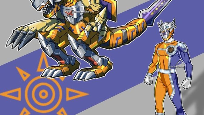 Who here would watch a crossover like this between Digimon and power rangers?