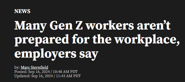 What is going wrong with Gen Z? Were they too pampered? Are they receiving a woke leftist INDOCTRINATION in school instead of an actual EDUCATION?
