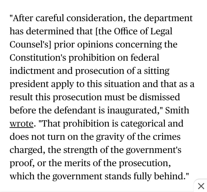 What Are Your Thoughts On Jack Smith Dismissing Donald Trumps Federal Election Inference Case?