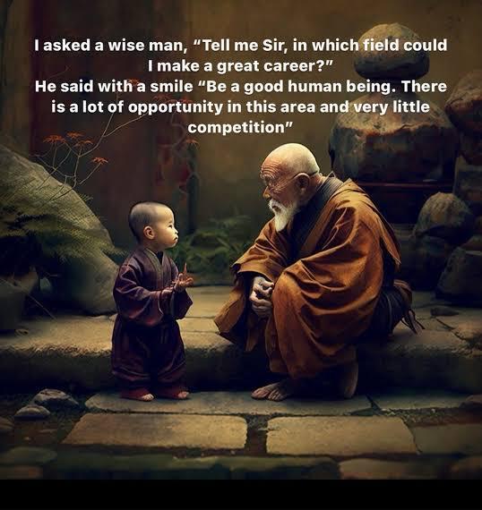 Do you have to make money to be a good person?
