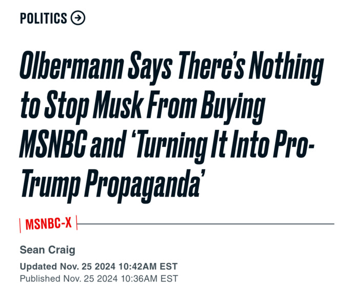 Elon Musk Jokingly Wants To Buy MSNBC, What Are Your Thoughts?