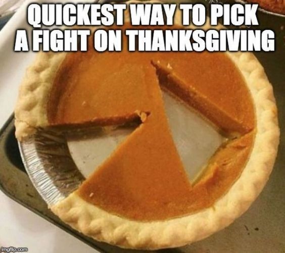 Anyone elses family like to fight on Thanksgiving ๐ฆ?