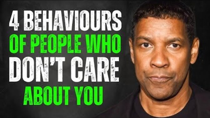 Do you know the 4 behaviors of someone who doesn't care about you?