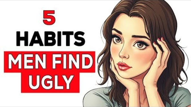 What are the 5 habits that make a man think make a woman ugly from a man's perspective?