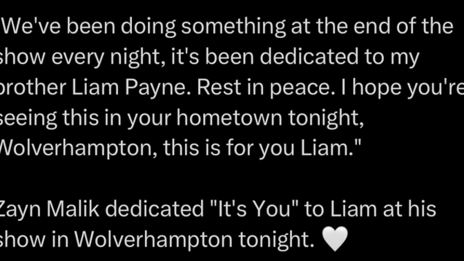 Thoughts on his special tribute for him?