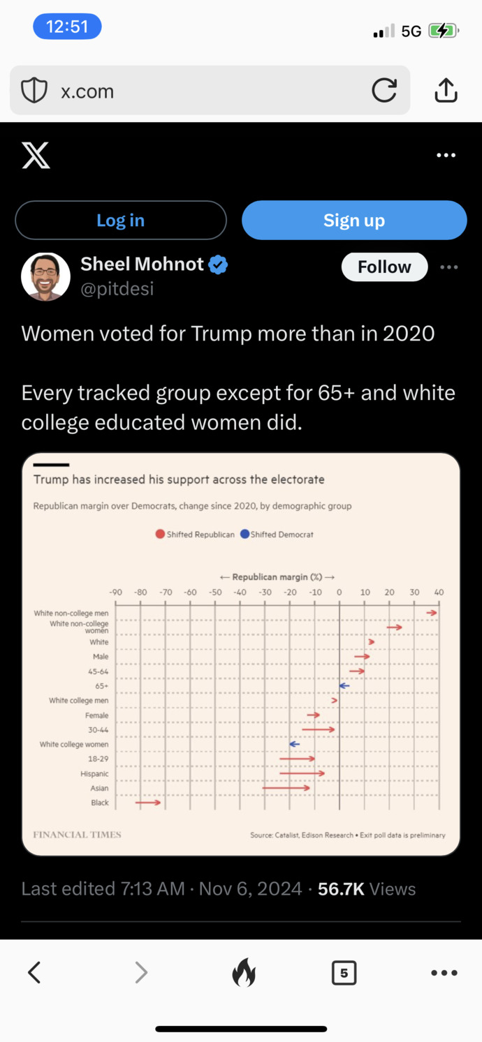 I still wonder why any woman would vote for Trump. What are your theories?