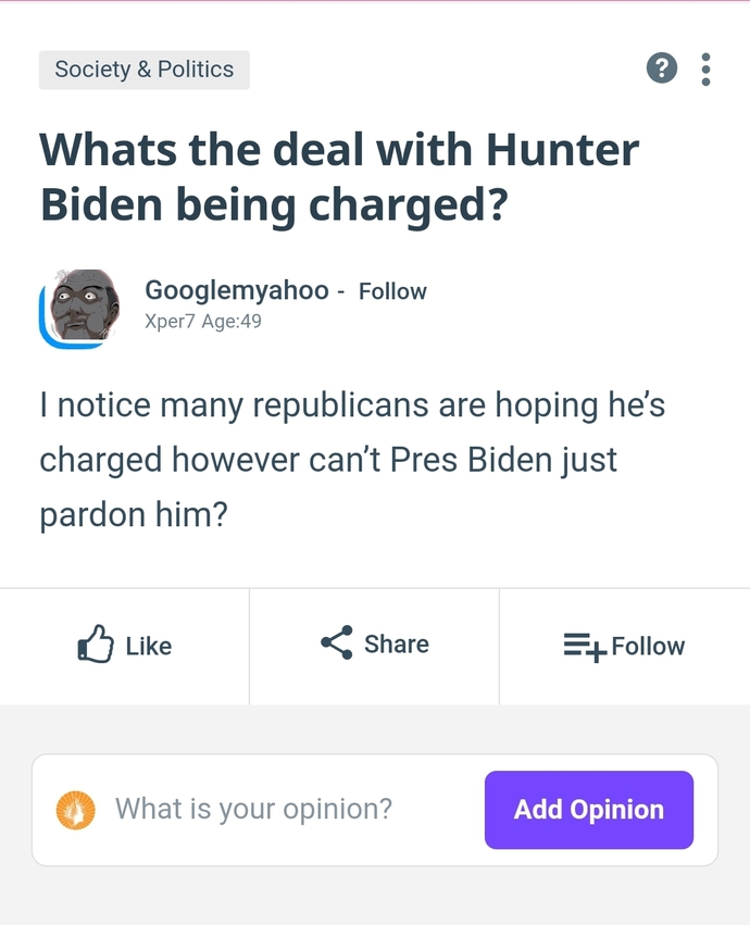 Joe Biden is pardoning his son Hunter on federal gun charges enen though he said he would not. Is he afraid Hunter would give him up?