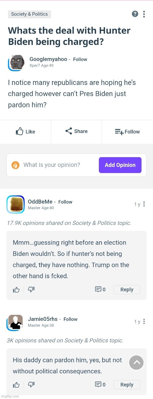 Trumpers: how do you feel about Biden pardoning son Hunter?