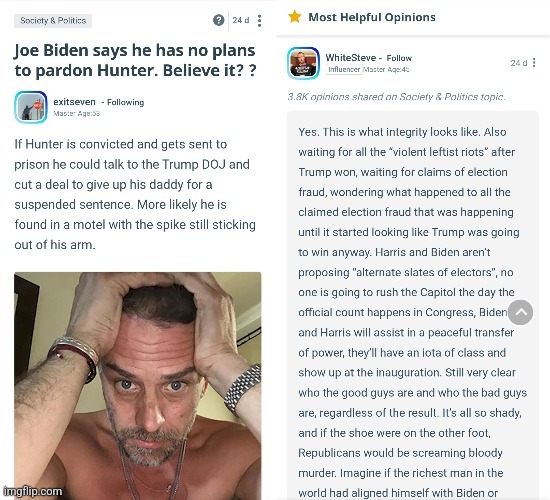 Joe Biden just pardoned his son of three felonies. How do you feel about it?