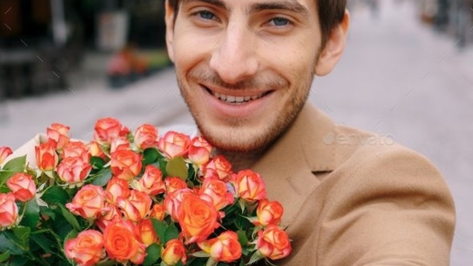 How would a woman feel in 2024-2025 if a man showed up on a first date with flowers?