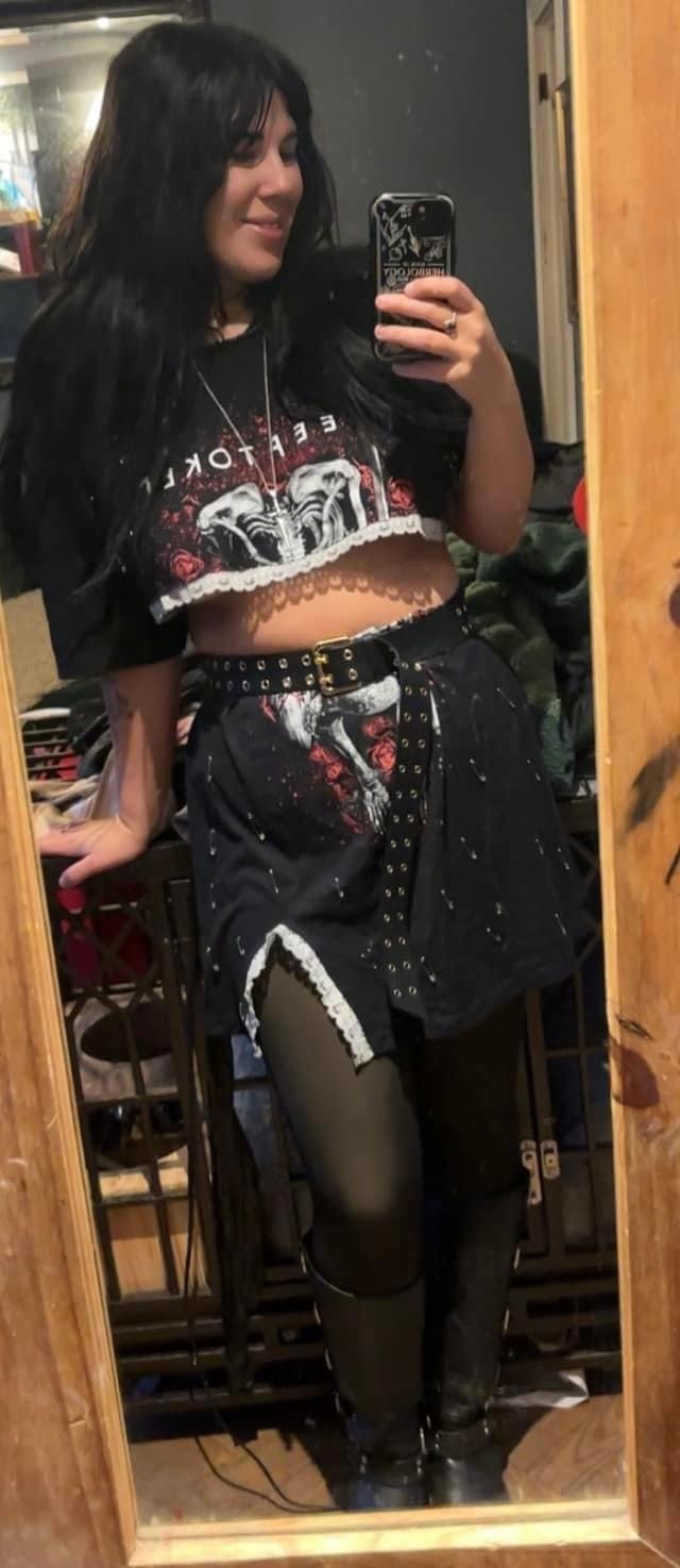 Diyed my own sleeptoken outfit from a band T-shirt :) what do we think?