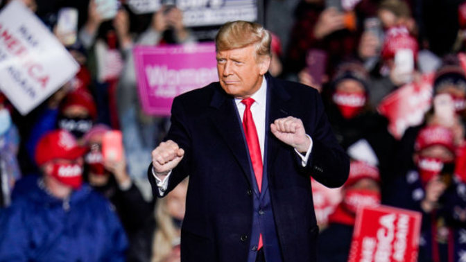 When "Trump: The Musical" debuts on Broadway in 2050, what do you think some of the songs might be titled?