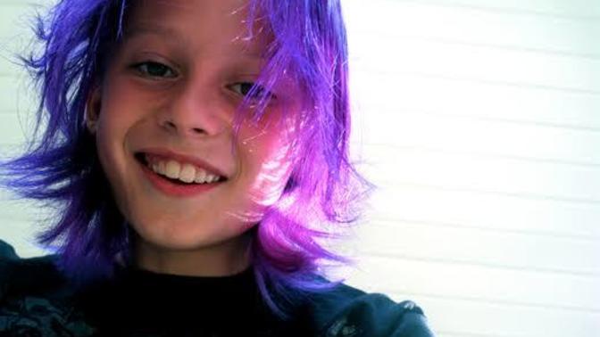 Would you like it if your son dyed his hair purple?