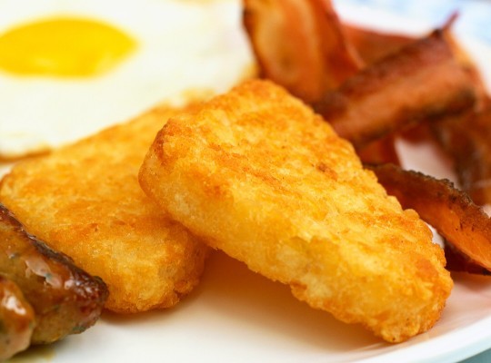 Whats the worst thing on a breakfast plate?