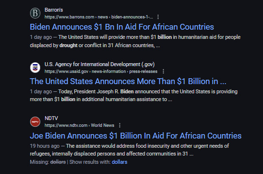 Why do Biden and the Democrats send BILLIONS of YOUR dollars to displaced people in Africa when people in North Carolina are still living in tents?