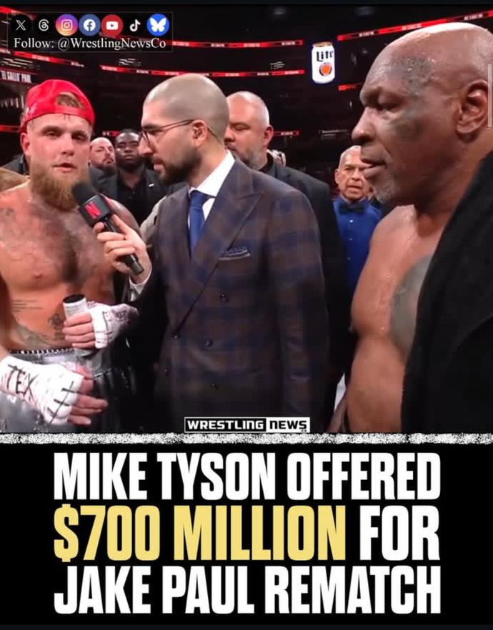 Mike Tyson got offered 700 million dollars by Saudi Royal to fight Jake Paul in a rematch? Do you think Tyson should take it?
