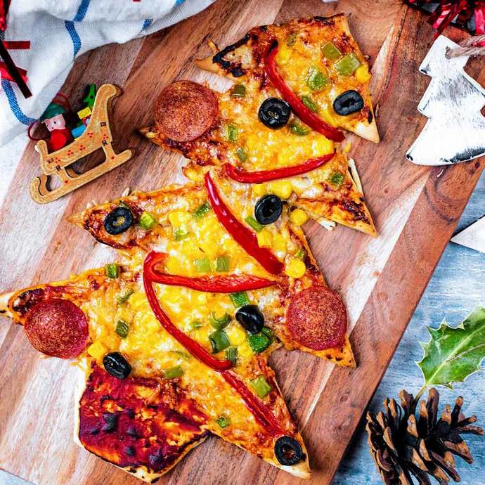 Christmas tree pizza?