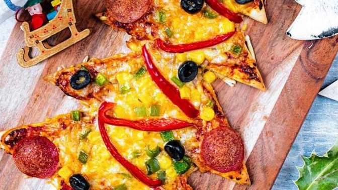 Christmas tree pizza?