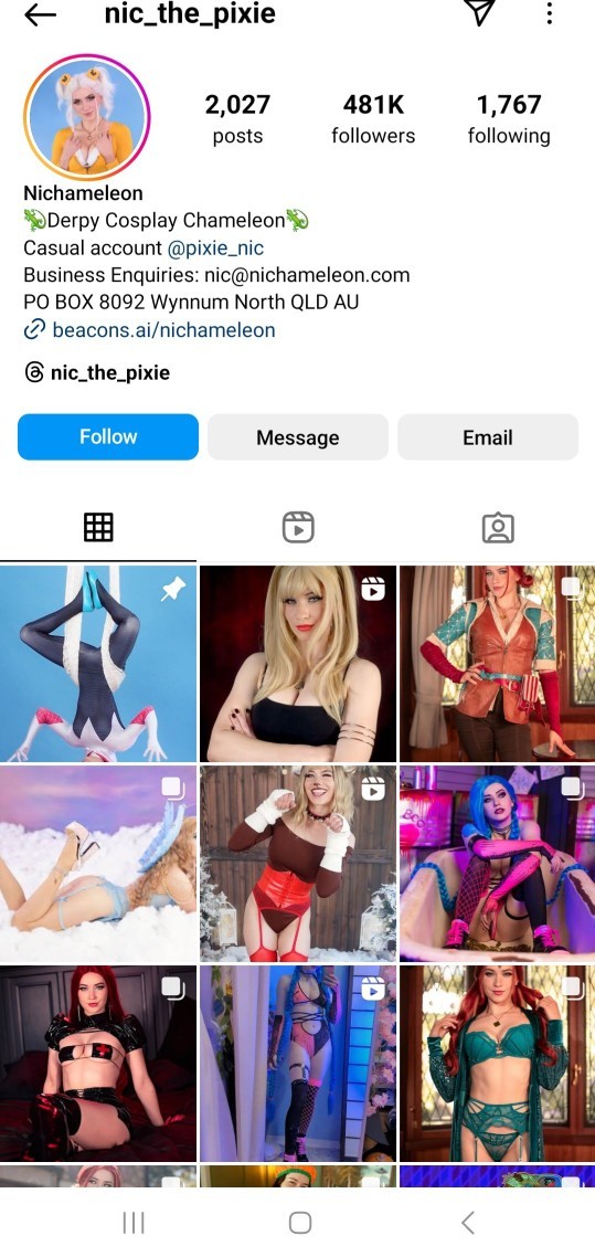 Does this cosplayer Nichameleon look familiar to you? Do you like cosplay? Do you attend comic conventions?