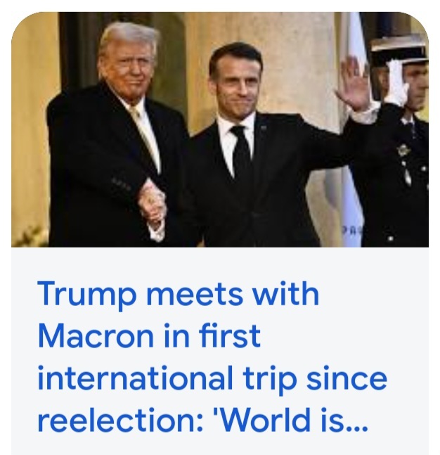 Did Macron invite Trump to the Notre Damme because the French people are on the verge of a mutiny and he wants Trumps help to stay in power?