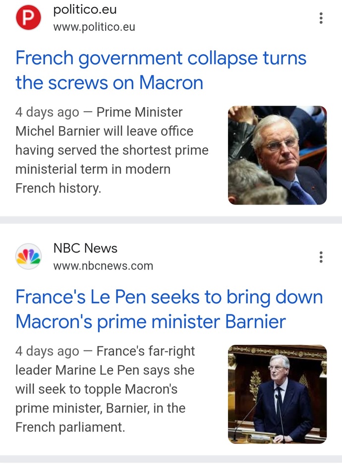 Did Macron invite Trump to the Notre Damme because the French people are on the verge of a mutiny and he wants Trumps help to stay in power?