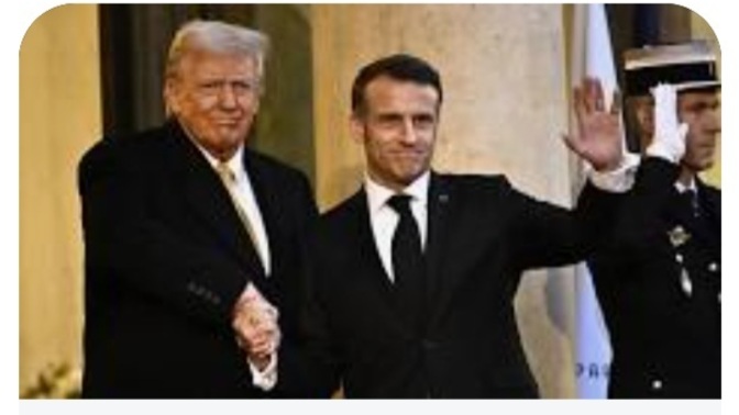 Did Macron invite Trump to the Notre Damme because the French people are on the verge of a mutiny and he wants Trump's help to stay in power?