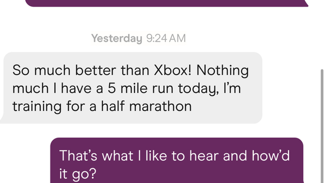 Is anyone else quick to stop replying with these kinds of one sided conversations?