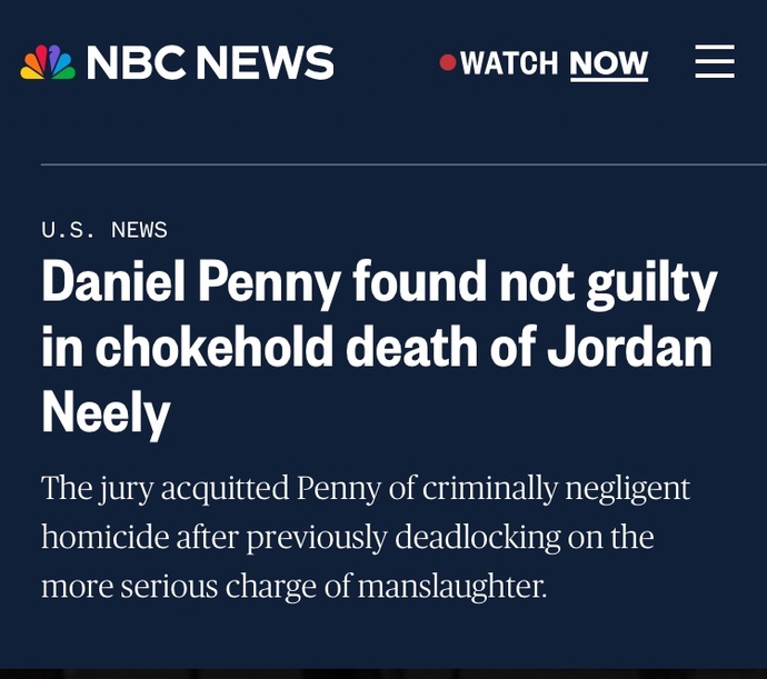Do you agree with the Daniel Penny verdict of NOT GUILTY?