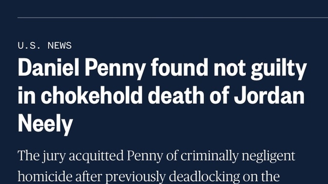 Do you agree with the Daniel Penny verdict of NOT GUILTY?